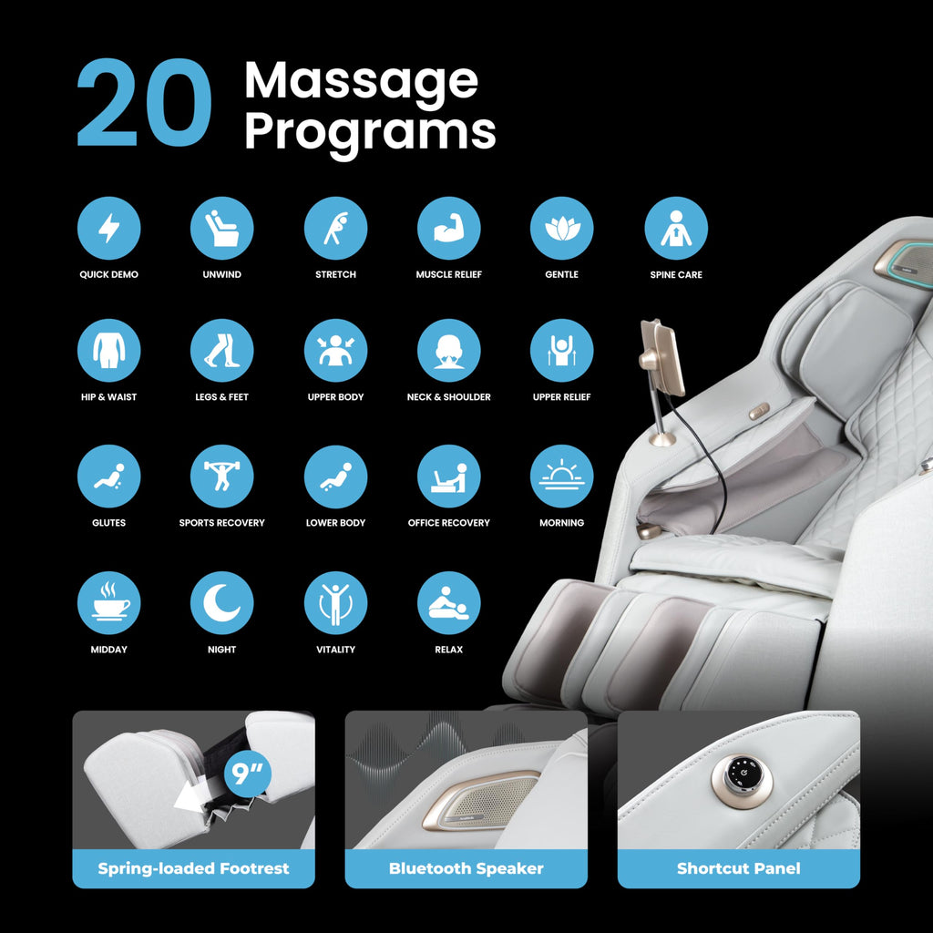 AmaMedic Osaki Haven 4D. Massage Chair Full Body, AI Health Detection, Intelligent Voice Control, Body Scan Technology, SL Track, Zero Gravity Reclining, Professional Massage Chair (Taupe)