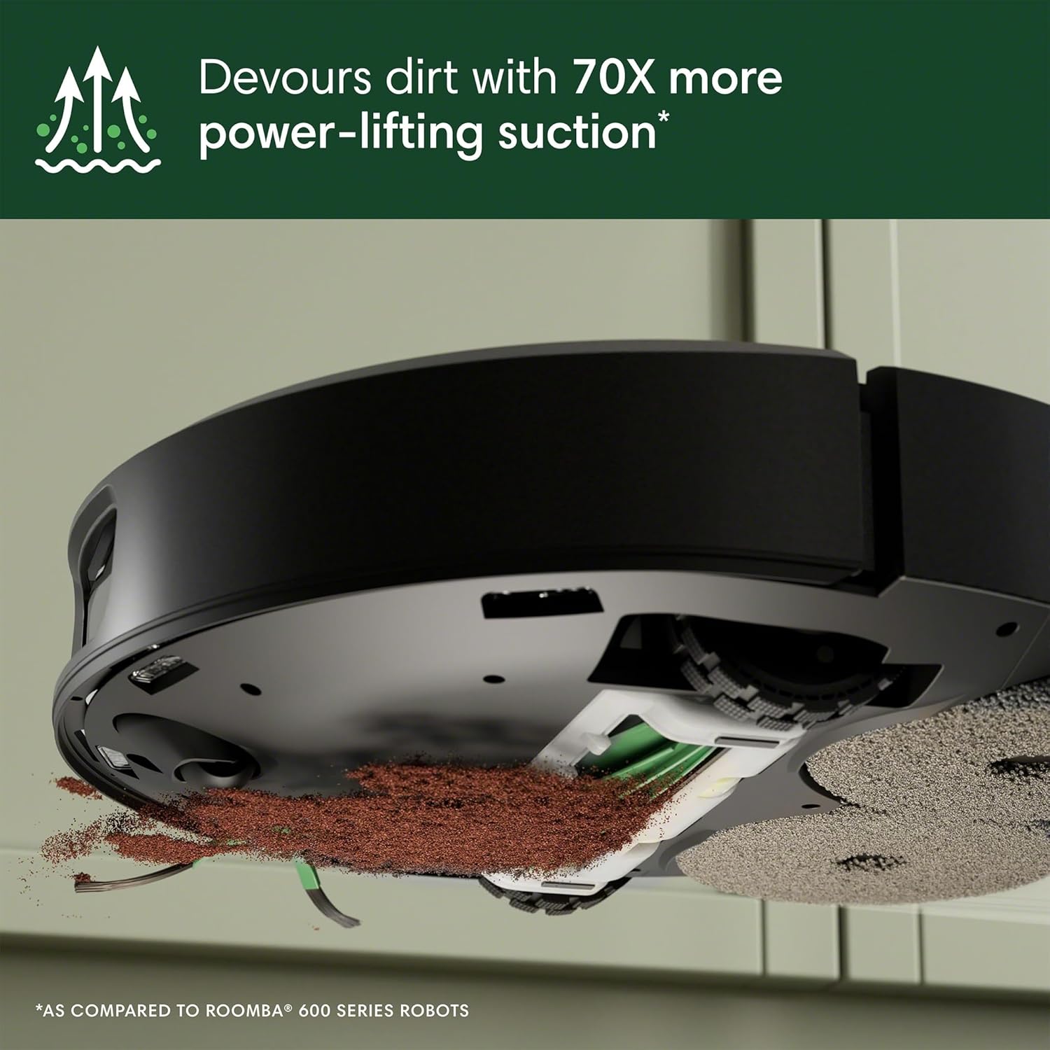 iRobot Roomba Plus 505X Combo Robot Vacuum & Mop + AutoWash Dock, Auto‑Empties up to 75 Days, Extending Spinning Mop Pads, Pad Wash & Heated Drying, Avoids Obstacles, LiDAR, Ideal for Homes with Pets