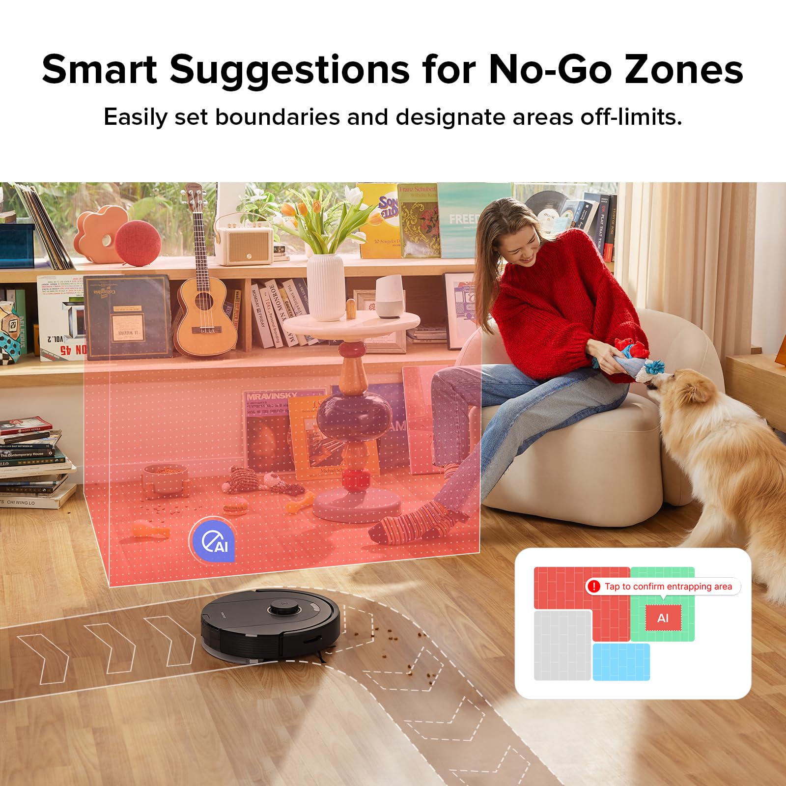 roborock Q10 S5+ Robot Vacuum and Mop, 10,000Pa Suction, Upgraded from Q8 max+, 70 Days Self-Emptying, Obstacle Avoidance, Sonic Mopping, Dual Anti-Tangle Design, Auto Mop Lifting, Black