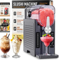 BKPPM Slushie Machine: No Ice Needed Slushy Machine for Home, 6 Preset, Real-Time Temp Display, Auto-Clean | Frozen Margaritas, Cocktails, Frappés, Ice Cream, Smoothies, Milkshakes,Summer Parties