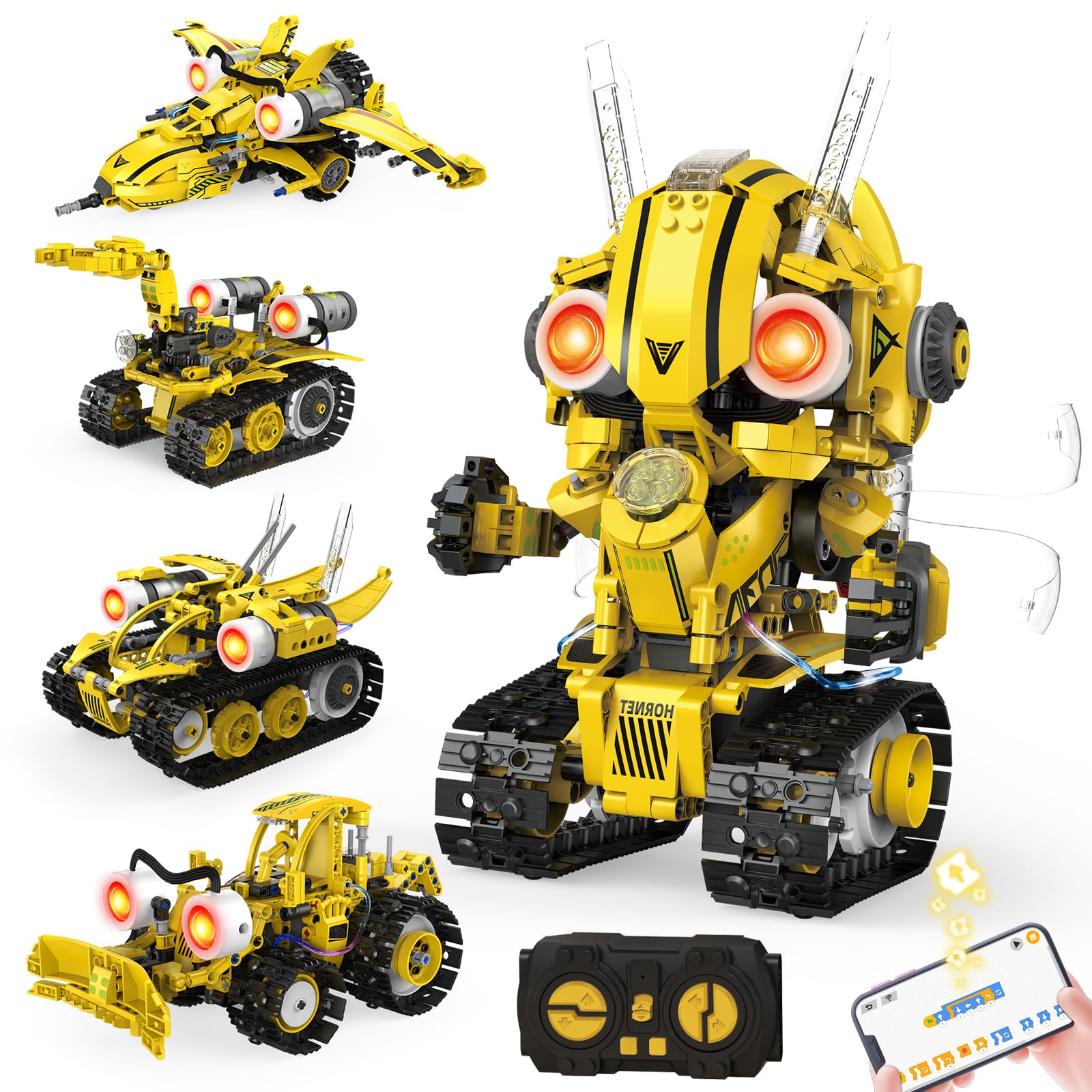 HPROMOT RC Robot Toy for Kids Remote Control Robot Toy, Smart Gesture Sensing Rechargeable & Programmable Robot Walking Dancing Singing Chirstmas Gift for 3-15 Years Old Boys Girls