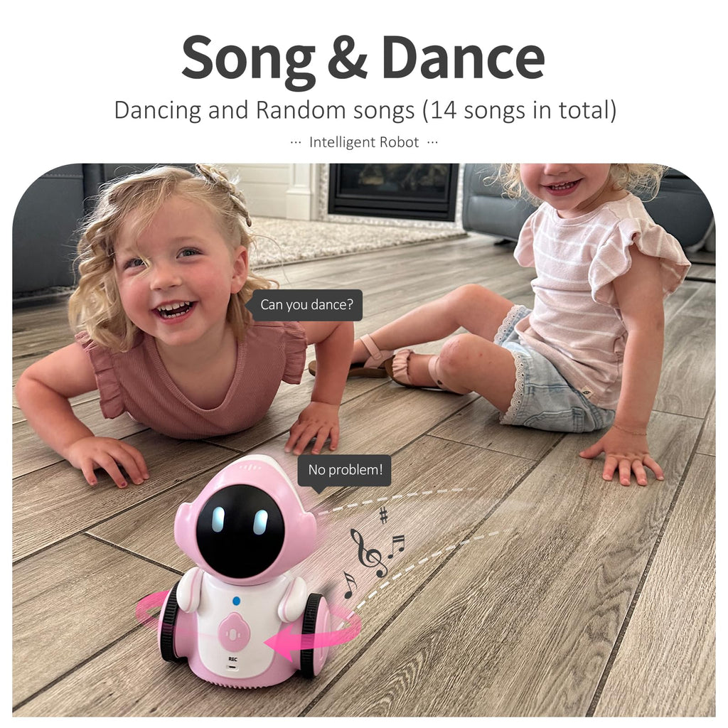 GILOBABY Interactive Robot for Kids Ages 3-8 – Rechargeable with Voice Control & Playback Mode – Educational Toy that Sings, Dances and Touch Control
