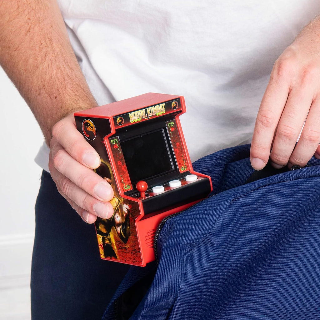 Basic Fun Arcade Classics Mini Mortal Kombat – Retro Handheld Game with Joystick, Screen & Sound – For Fans & Collectors