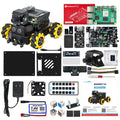 Yahboom Raspberry Pi 5 ROS2 Robot Car 360°Movement, AI Vision & Tracking, Integrated Multimodal Large AI Model OpenRouter, AI Voice Interaction (Superior Without RPi5)