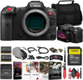 Canon EOS R5 C Mirrorless Cinema Camera with Tripod (5077C002) Bundle | For Photography & Video + Card Reader + Hand Strap + Charger + Photo Software + More