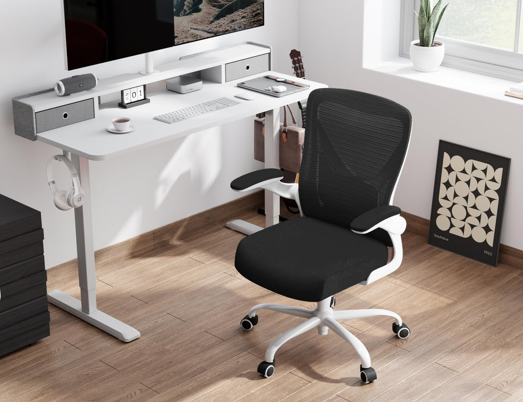 Ergalithic Ergonomic Office Chair - X-Shaped Computer Desk Chairs Comfy, Mesh High-Back Gaming Chair with Adjustable Lumbar Support, Executive Task Chair for Adults, Comfortable for Long Hours
