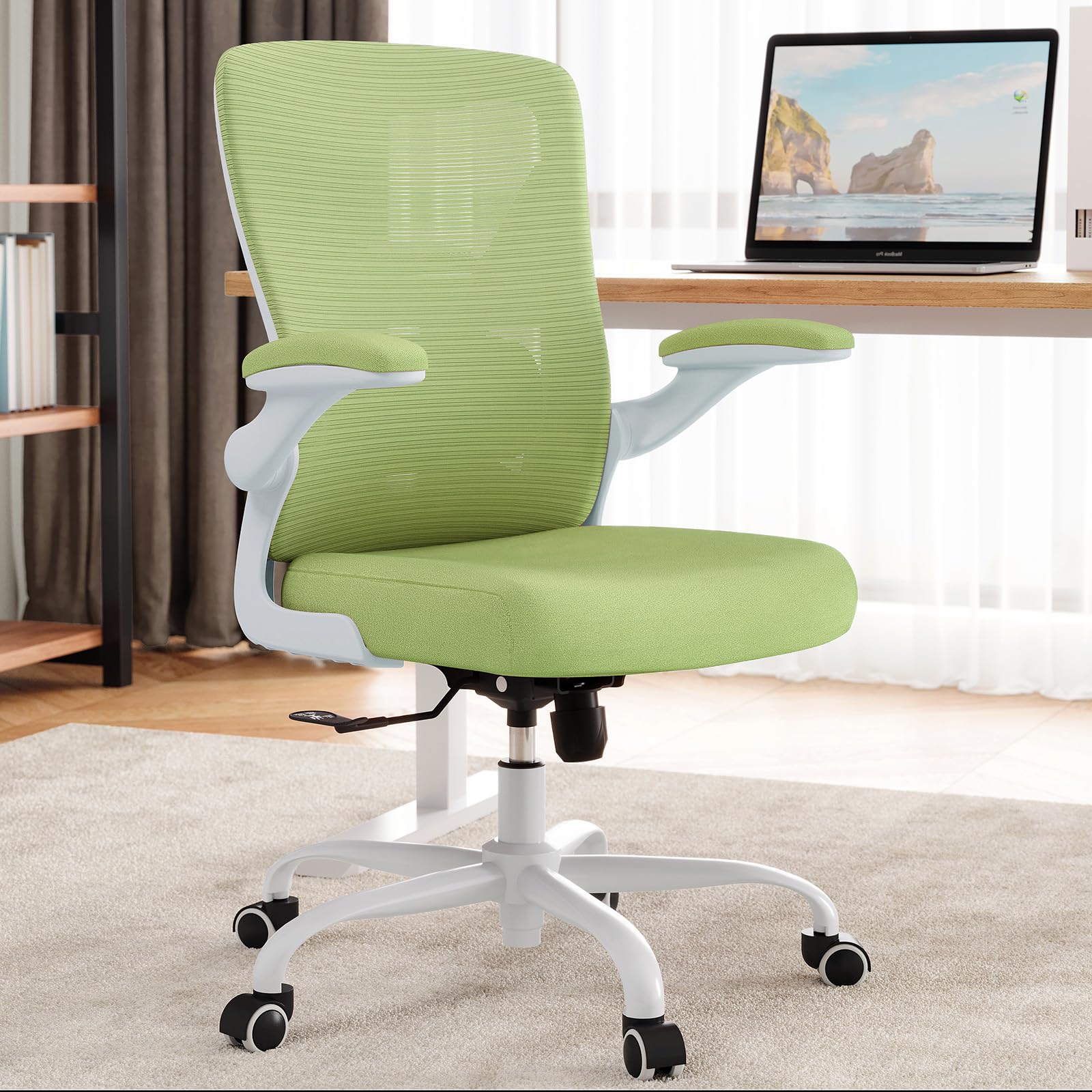 Ergalithic Ergonomic Office Chair - X-Shaped Computer Desk Chairs Comfy, Mesh High-Back Gaming Chair with Adjustable Lumbar Support, Executive Task Chair for Adults, Comfortable for Long Hours