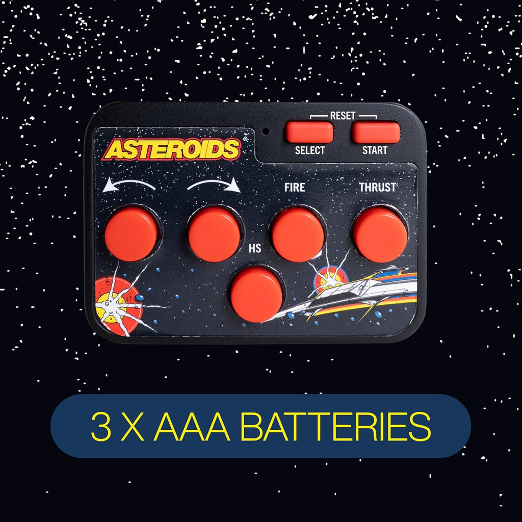 Asteroids Plug & Play Retro TV Game Console – HDMI Arcade Gaming System with Wireless Controller, Classic Space Shooter Video Game, No WiFi Required, Portable Home Gaming Device for Kids & Adults