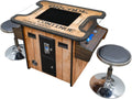 Creative Arcades Full Size Commercial Grade Cocktail Arcade Machine | 2 Player | 412 Games | 19" LCD Screen | Square Glass Top | LED Lights | 2 Sanwa Joysticks | 2 Stools | 3 Year Warranty Parts only
