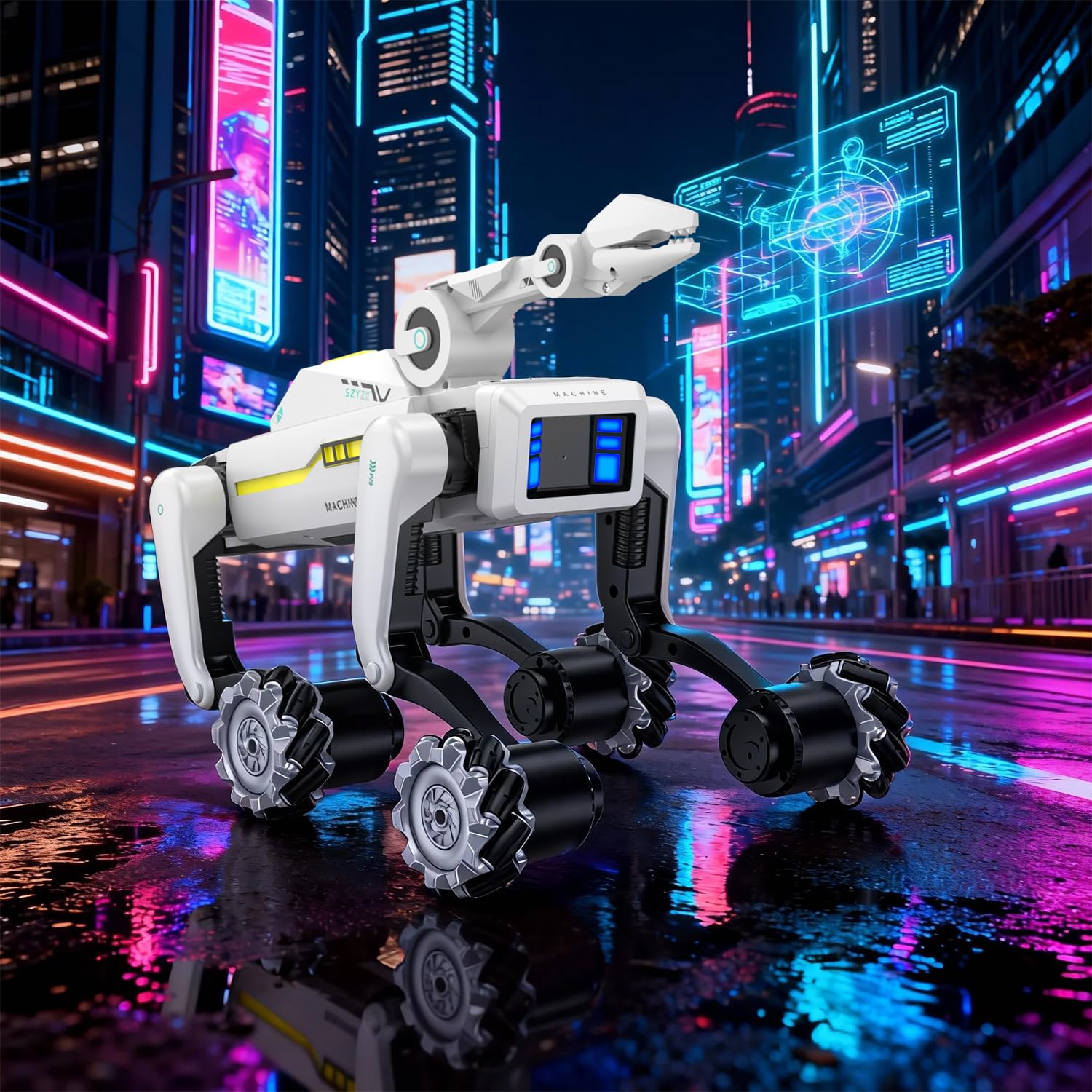 Smart Robot Dog for Kids Ages 6-12, Voice and Remote Control Robotic Pet, 30+ Bionic Actions, All-Terrain Stunt Moves, 25m Range, STEM Toy for Kids