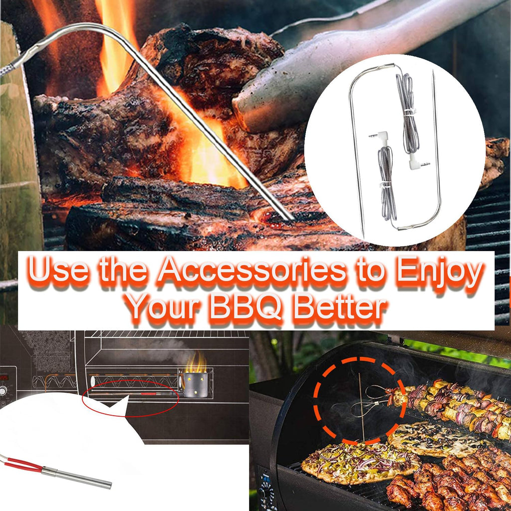 Digital W/LCD Display Control Board Thermostat Kit for Pit Boss Pellet Grill Smoker Austin XL, Replacement Parts Includes Meat Probes,Temp Sensor & Ignition Hot Rod
