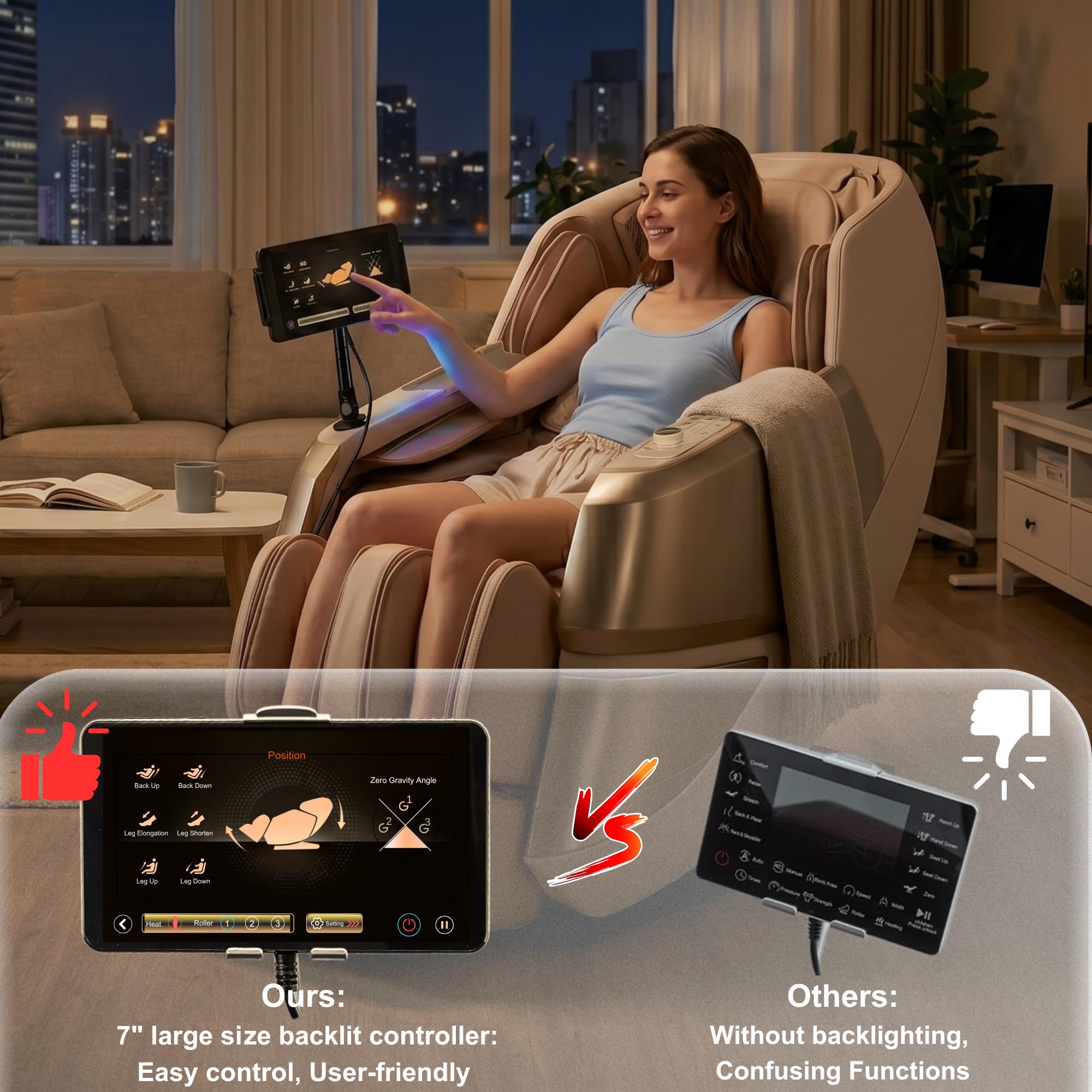 MassaMAX 2026 4D Massage Chair, Full Body Recliner with OTA Cloud Tech, Deep Yoga Stretch, 27 Auto Modes, 55" SL Track, APP & AI Voice Control, Auto Footrest, Zero Gravity, and Heating for Relaxation