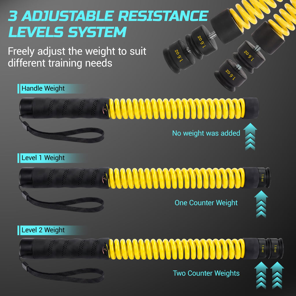 Cordless Battle Ropes for Home Gym & Apartment-Portable Ropeless Battle Ropes for Strength Training, HIIT & Full Body Exercise Includes Workout Guide & Storage Bag