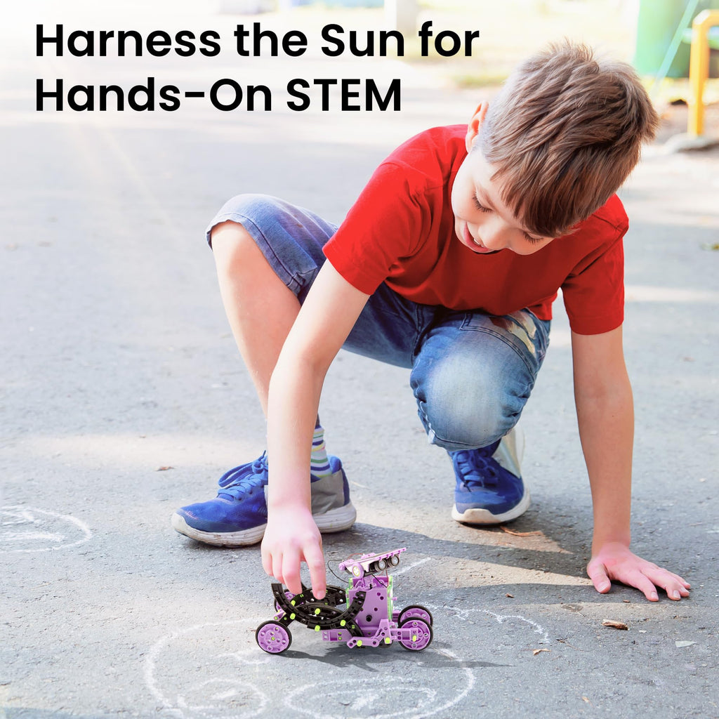 Sillbird 12-in-1 Solar Robot Building Kit STEM Gift for Boys Aged 8-13, DIY Science Educational Robotic Toys for Kids Teens Birthday, Powered by the Sun with 190 Pieces