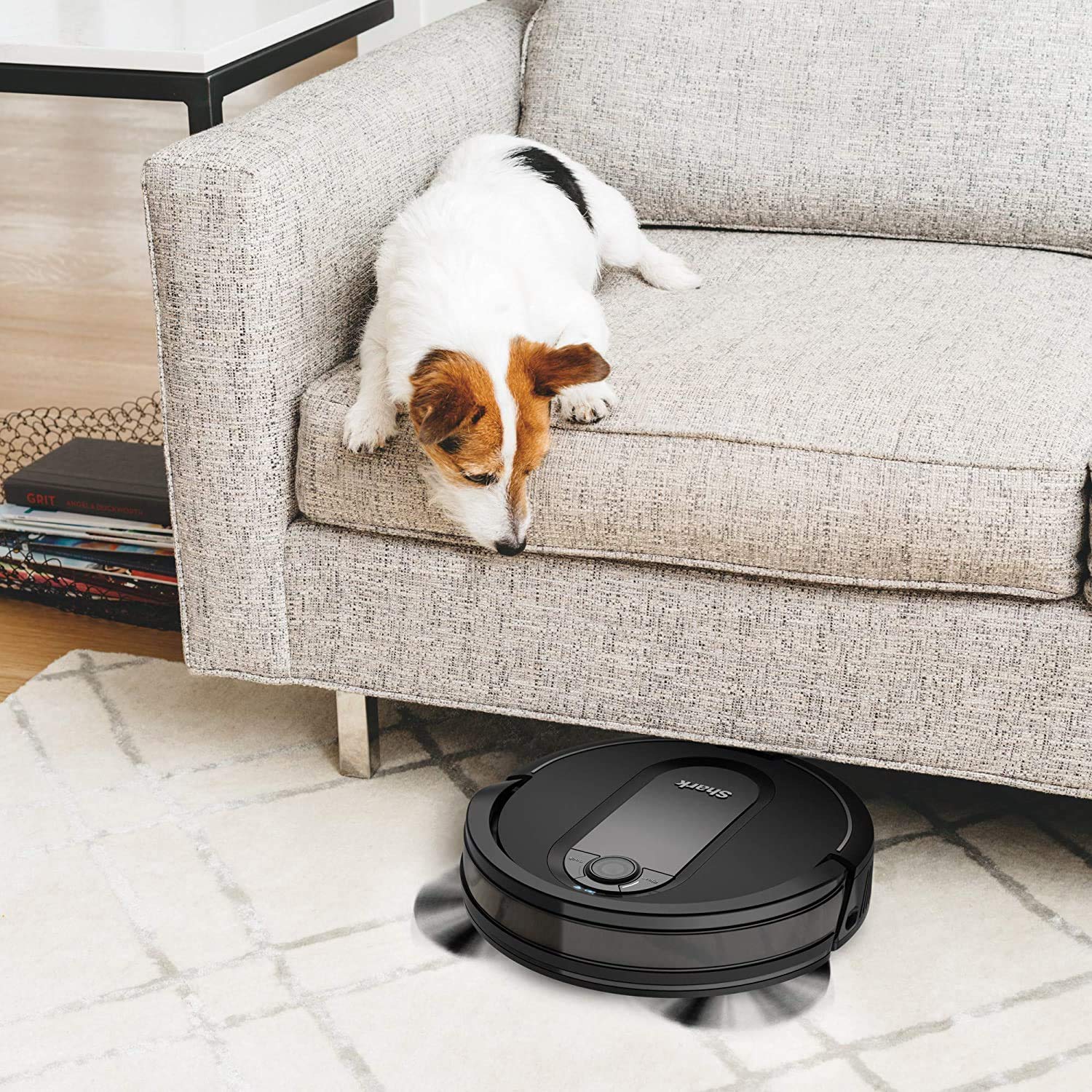 Shark Matrix Plus | 2-in-1 Robot Vacuum & Mop for Carpets & Hard Floors | Sonic Mopping & Powerful Suction for Pet Hair | Self-Empty Base | 60-Day Capacity | HEPA | LiDAR Nav | Black/Gold | AV2610WA