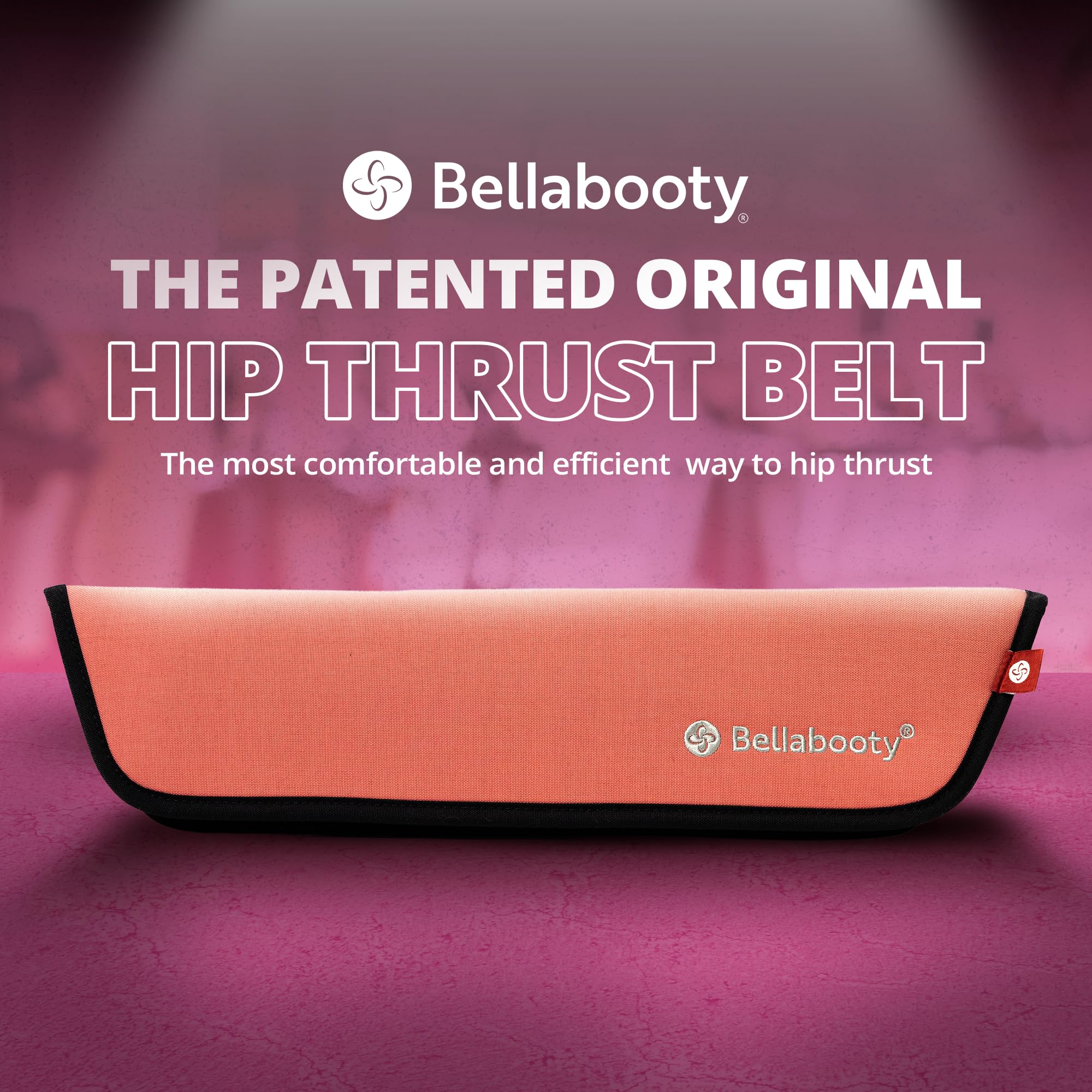 Bellabooty Premium Hip Thrust Belt - Adjustable Exercise Belt for Glutes & Squats, Hip Thrust Pad for Comfort, Versatile Gym Equipment for Home - Weightlifting Belt Support for Women