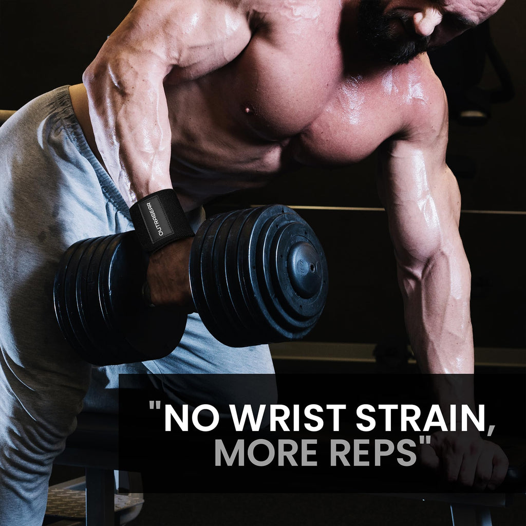 18" OG-Grade Wrist Wraps for Weightlifting – Heavy Duty Wrist Support with Thumb Loop & Lockdown Strap – Wrist Straps for Powerlifting, Bench Press & Gym Training