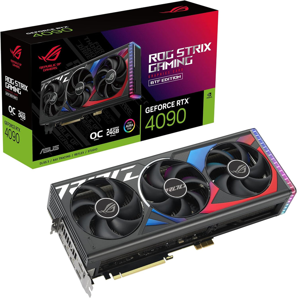 ASUS ROG Strix GeForce RTX™ 4090 BTF OC Edition Gaming Graphics Card (PCIe 4.0, 24GB GDDR6X, Exclusive to BTF ATX Motherboards (Renewed)