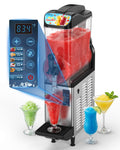 Commercial Slushy Machine 8Gal/30L, Margarita Slushie Smoothie Frozen Drink Maker,5-in-1,Wine Daiquiri Frapper Dispenser for Restaurants, Bars,Cafe and Home Party