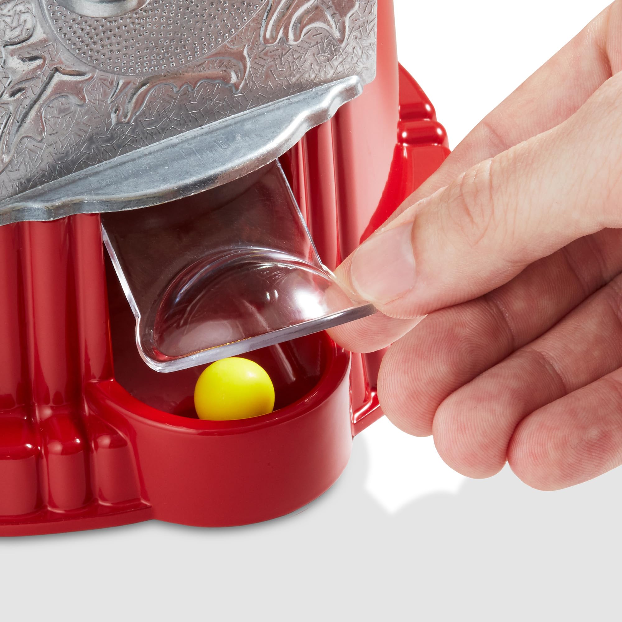 Olde Midway 15" Gumball Machine with Glass Globe and Metal Base - Red, Vintage-Style Bubble Gum Candy Dispenser