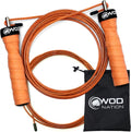 Attack Speed Jump Rope Adjustable Dual-Cable Skipping Rope for Men, Speed & Weighted Options, Fast Fold-Over Adjustment Durable Adult Boxing Rope for Fitness, Cardio Home Gym & Cross Training - Orange