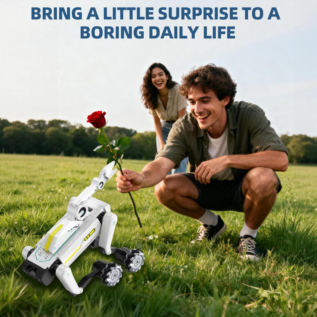 Smart Robot Dog for Kids Ages 6-12, Voice and Remote Control Robotic Pet, 30+ Bionic Actions, All-Terrain Stunt Moves, 25m Range, STEM Toy for Kids