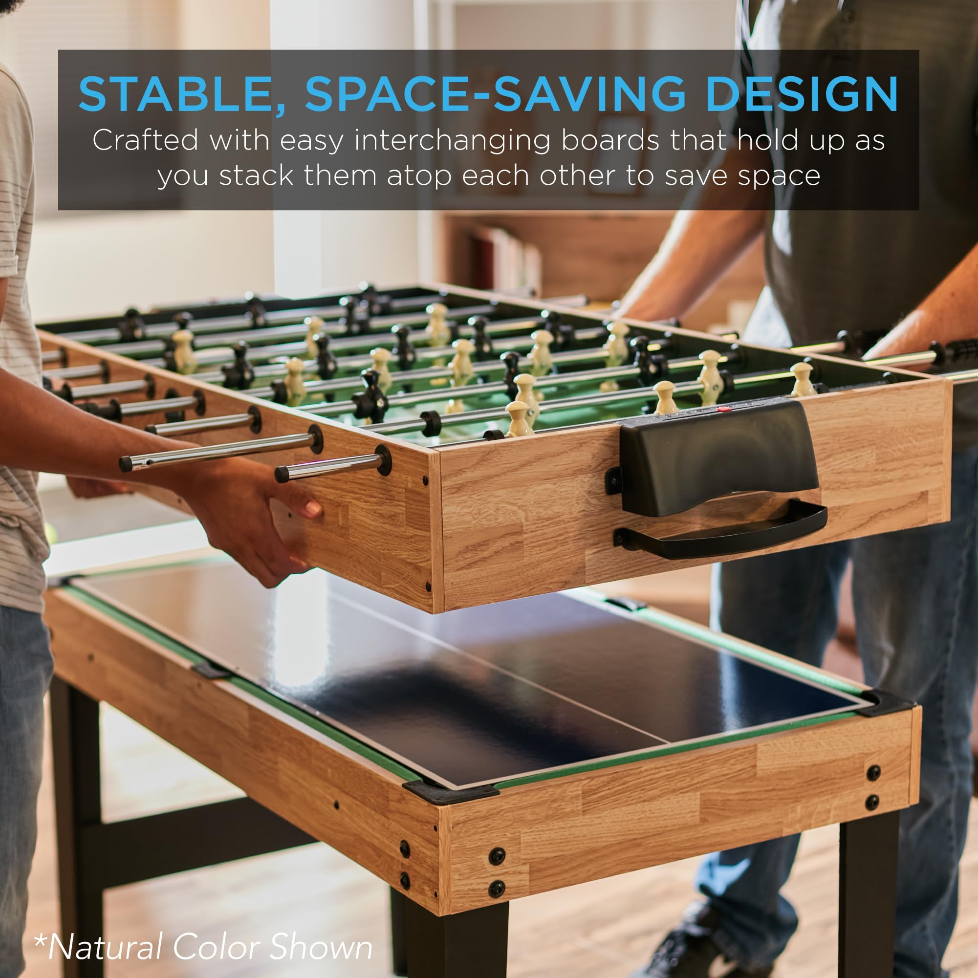 Best Choice Products 2x4ft Combo Game Table Set for Home, Game Room, Friends & Family w/Hockey, Foosball, Pool, Shuffleboard, Ping Pong, Chess, Checkers, Bowling, and Backgammon