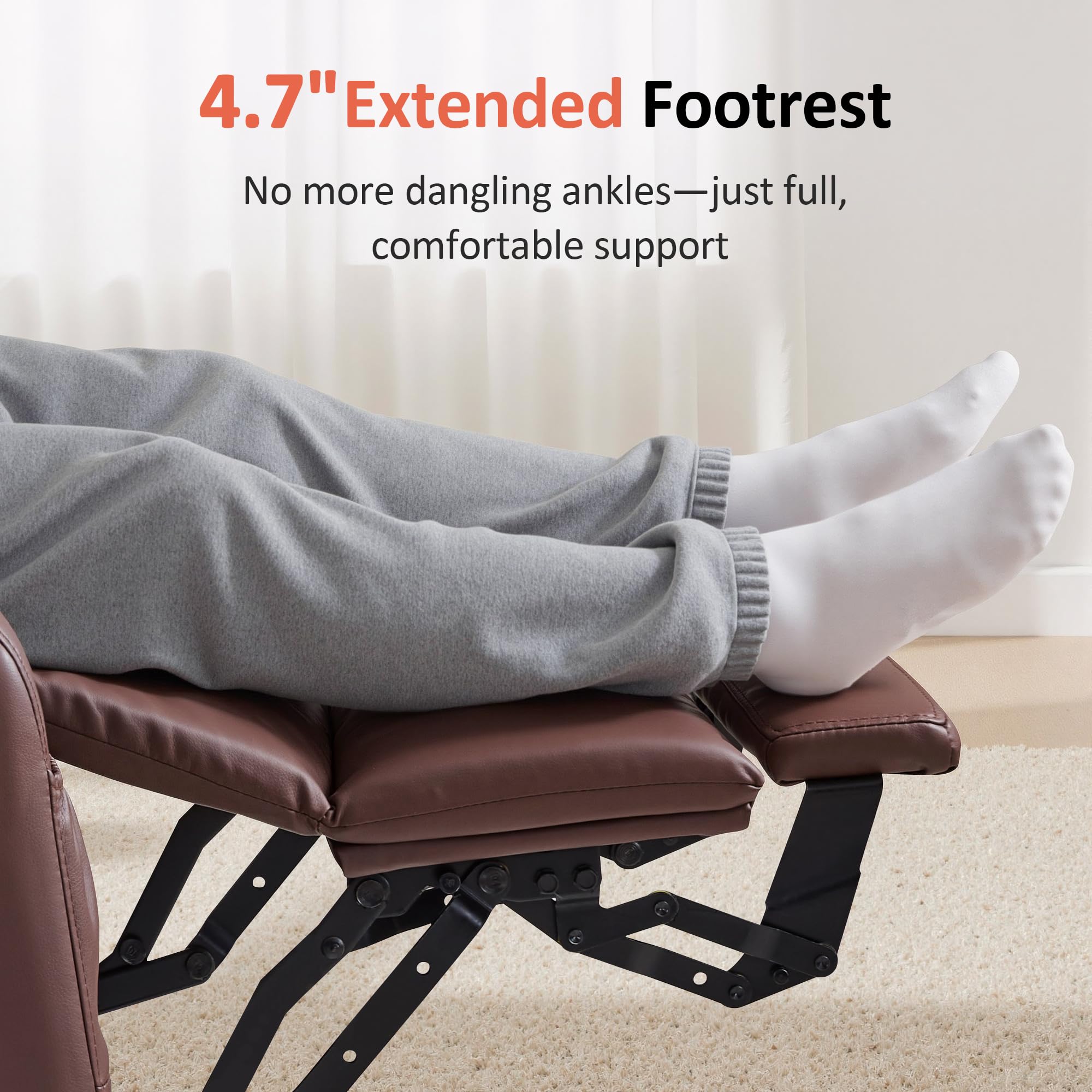 MCombo Electric Power Lift Recliner Chair Sofa with Massage and Heat for Elderly, 3 Positions, 2 Side Pockets, and Cup Holders, USB Ports, Faux Leather 7040 (Grey, Medium)