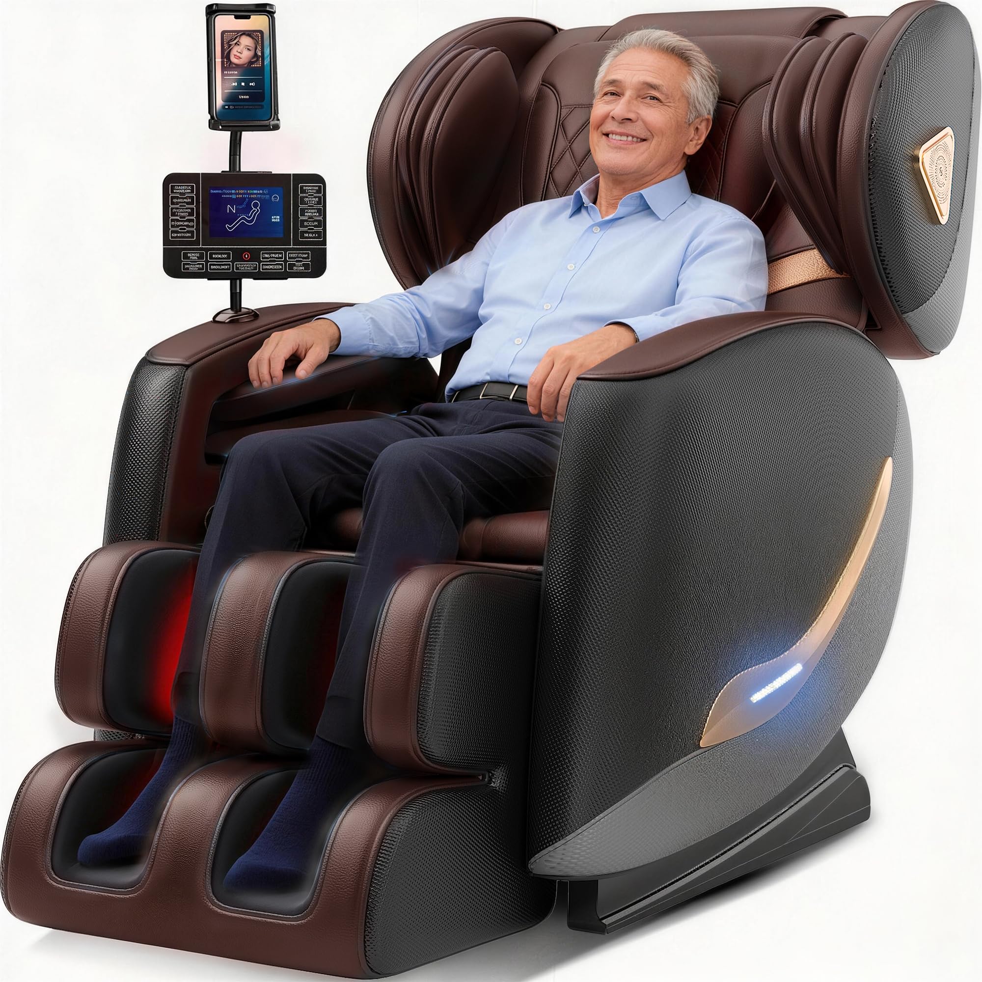2026 Massage Chair Full Body, Zero Gravity Massage Chair Recliner - Upgraded 10-Point Roller, Heating, Airbags, Foot Roller, Shiatsu Full Body Massage Chairs, Gift for Parent