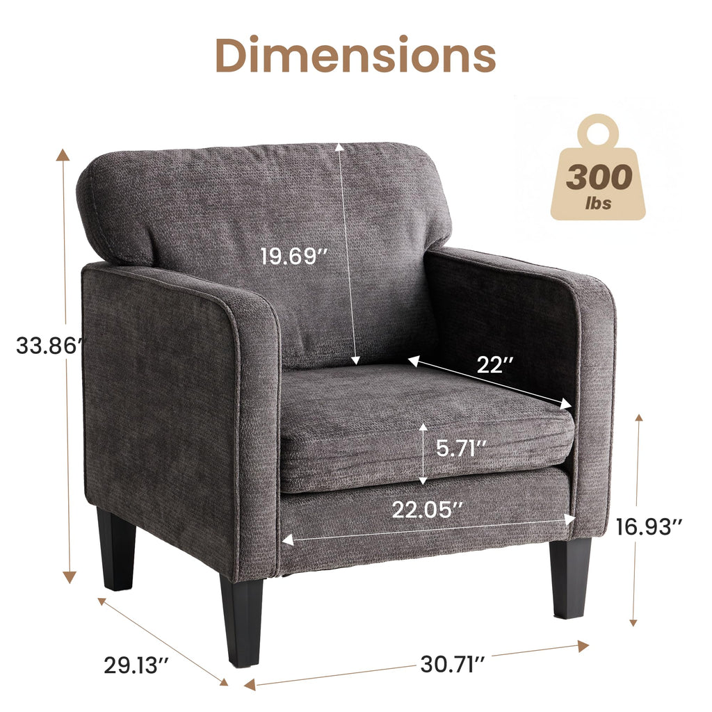 Simple Deluxe Massage Recliner Chair - Adjustable PU Leather Recliner, Luxe Reading Chair & Sofa Chair for Living Room Chairs or Bedroom Chair, Small Recliner for Home Theater, Black