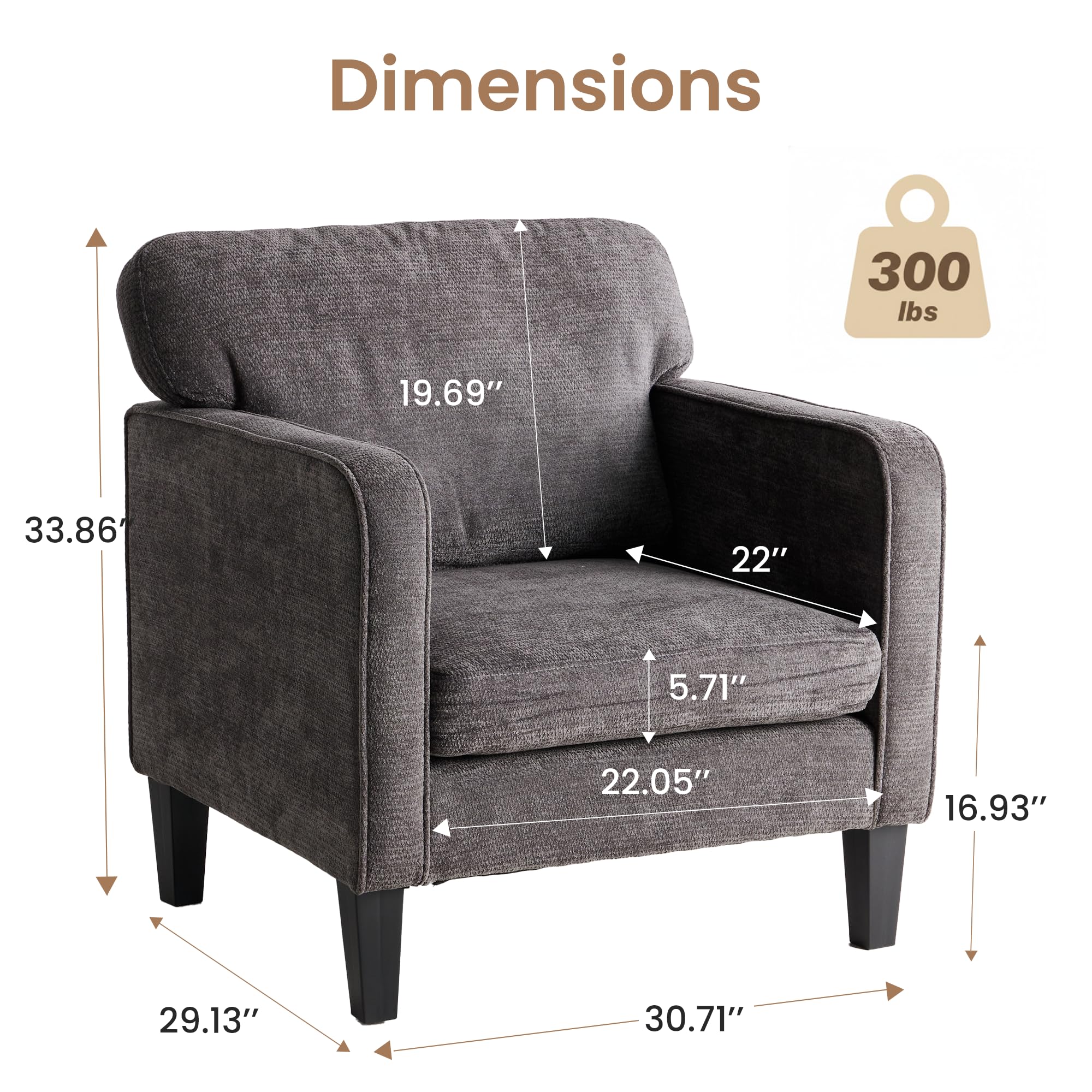 Simple Deluxe Massage Recliner Chair - Adjustable PU Leather Recliner, Luxe Reading Chair & Sofa Chair for Living Room Chairs or Bedroom Chair, Small Recliner for Home Theater, Black