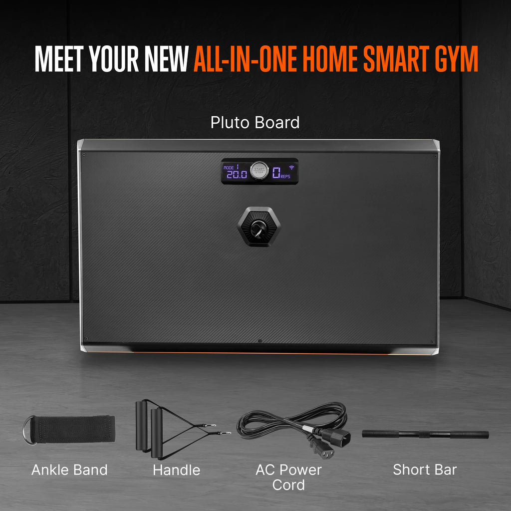 SQUATZ Pluto Board Smart Home Gym Version I 100 LBS Resistance, Multifunctional All in One Gym, Single Cable Weight Machine with Multiple Training Modes, Home Gym Equipment for a Full Body Workout