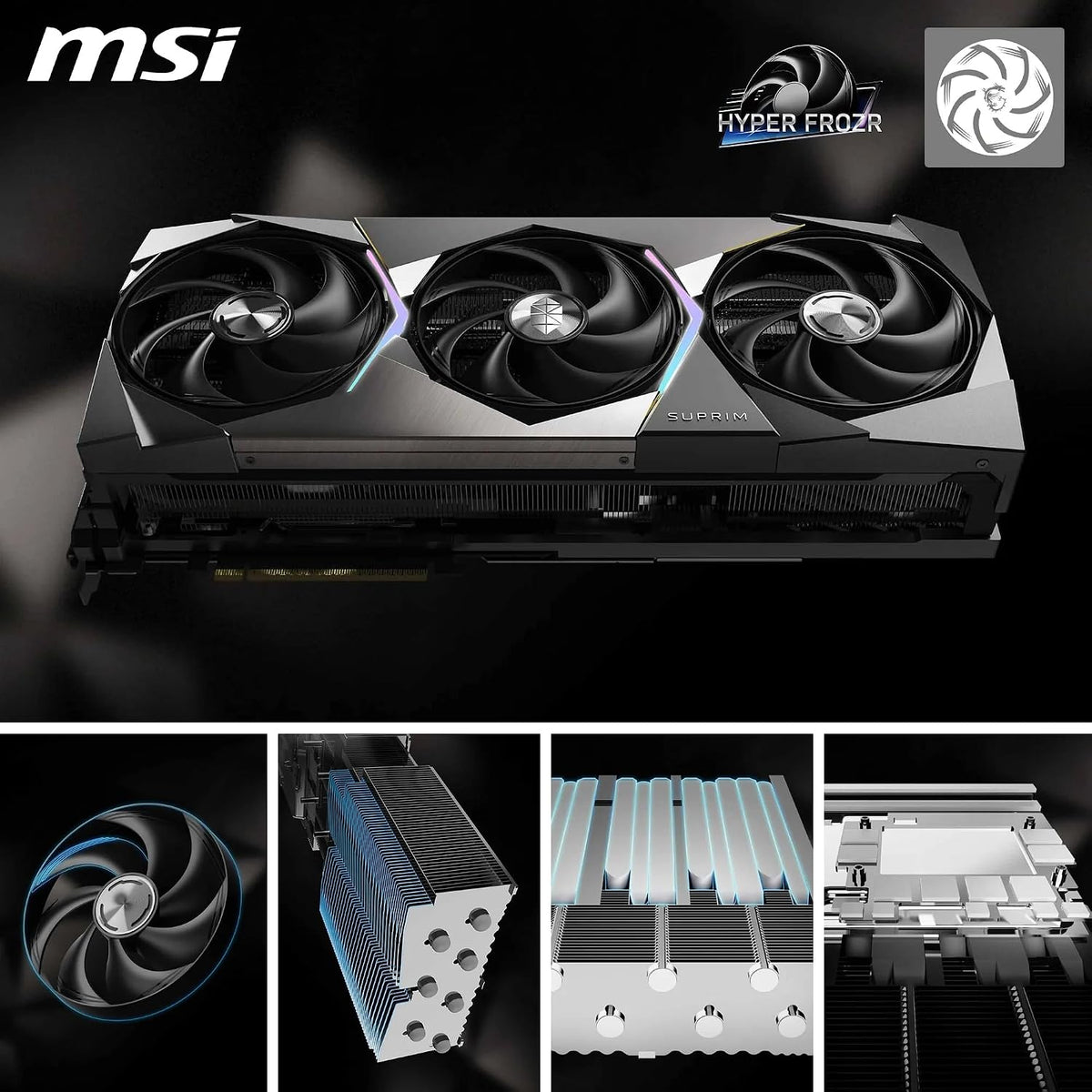 MSI Suprim Geforce Rtx5080 16G Soc Nvidia Geforce RTX 5080, W129163283 (Soc Nvidia Geforce RTX 5080 16 Gb Gddr7)