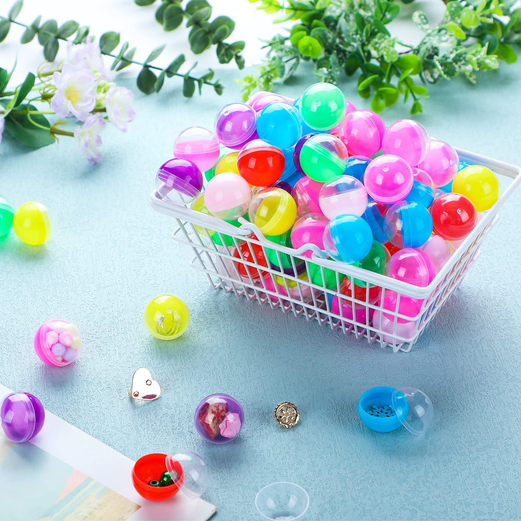 Sosation 150 Pcs 1.77 Inch Gumball Vending Machine Capsules Empty Round Plastic Containers for Prizes Party Favors (Stylish Color)
