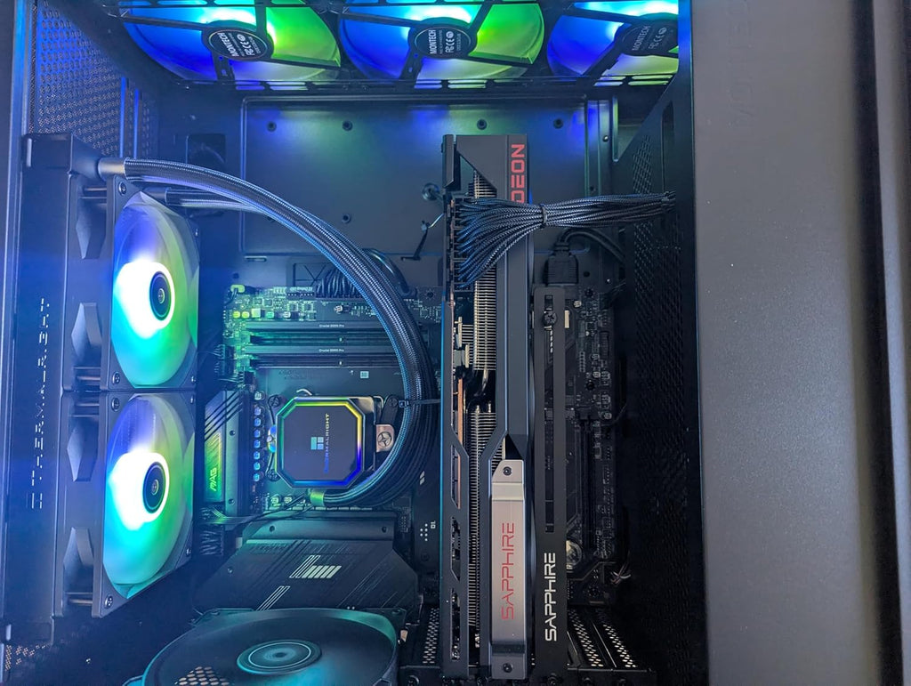 Centaurus Andromeda AX Gaming PC - AMD Ryzen 9 9900X, Radeon RX 9070 XT 16GB, 64GB DDR5 RAM, 2TB NVMe SSD, Windows 11 Pro, WiFi. Tempered Glass, RGB LEDs. Custom Computer for 4K Games