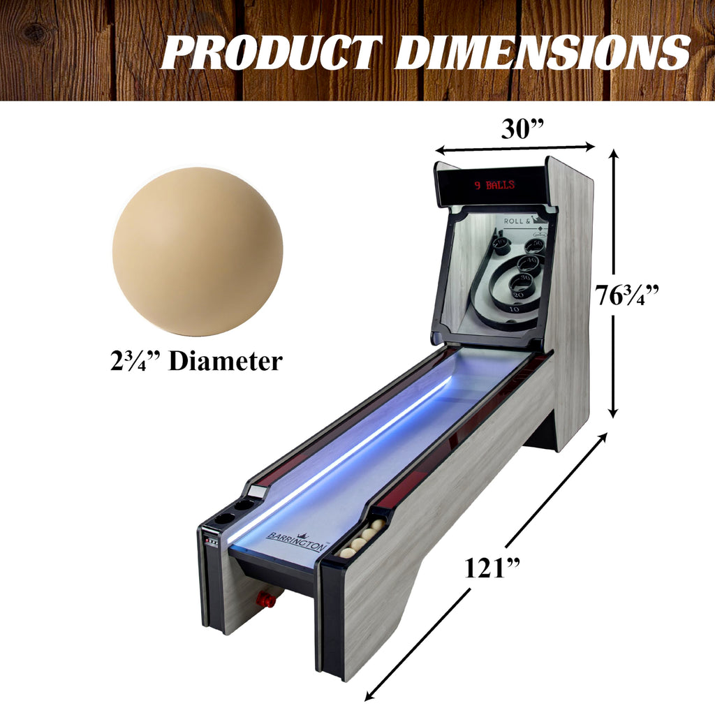 Barrington Roll and Score Multiple Styles Roll & Score Classic Arcade Game Collection, Durable & Stylish Designs with Game Balls, Perfect for Family Game Rooms