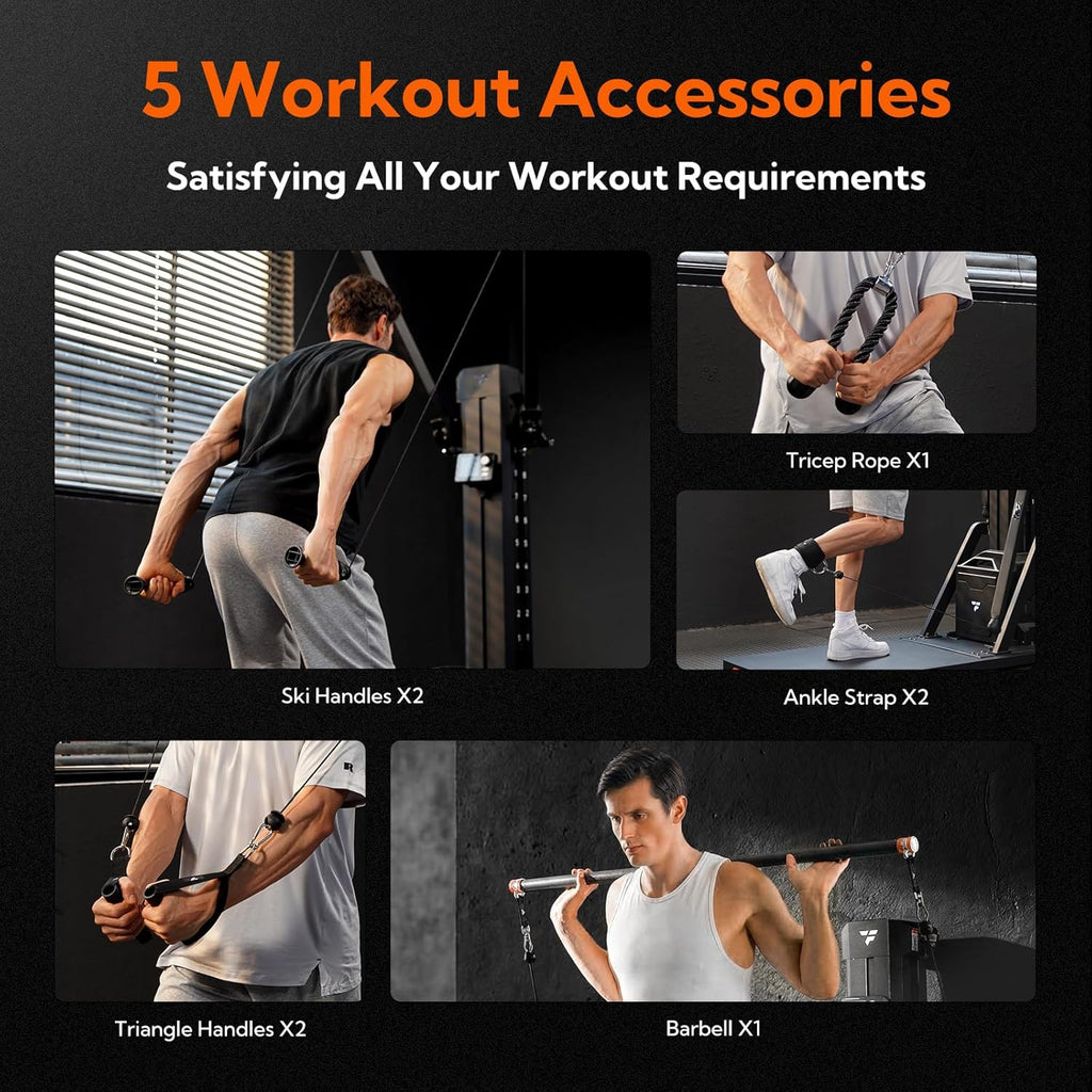 Titan Smart Home Gym, All-in-One Strength Training and Ski Machine, Digital Weight System for Full Body Workout, Functional Gym Machine, Squat Rack & Ski Machine