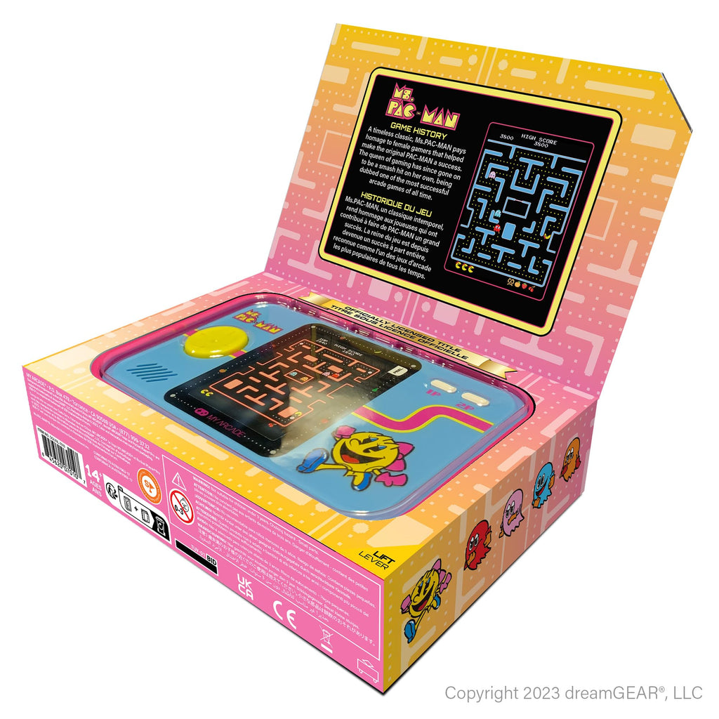 My Arcade Pac-Man Pocket Player Pro: 2.75" Color Display, Retro Gaming Consoles, Arcade Classics, Family Game Night, Retro Mini