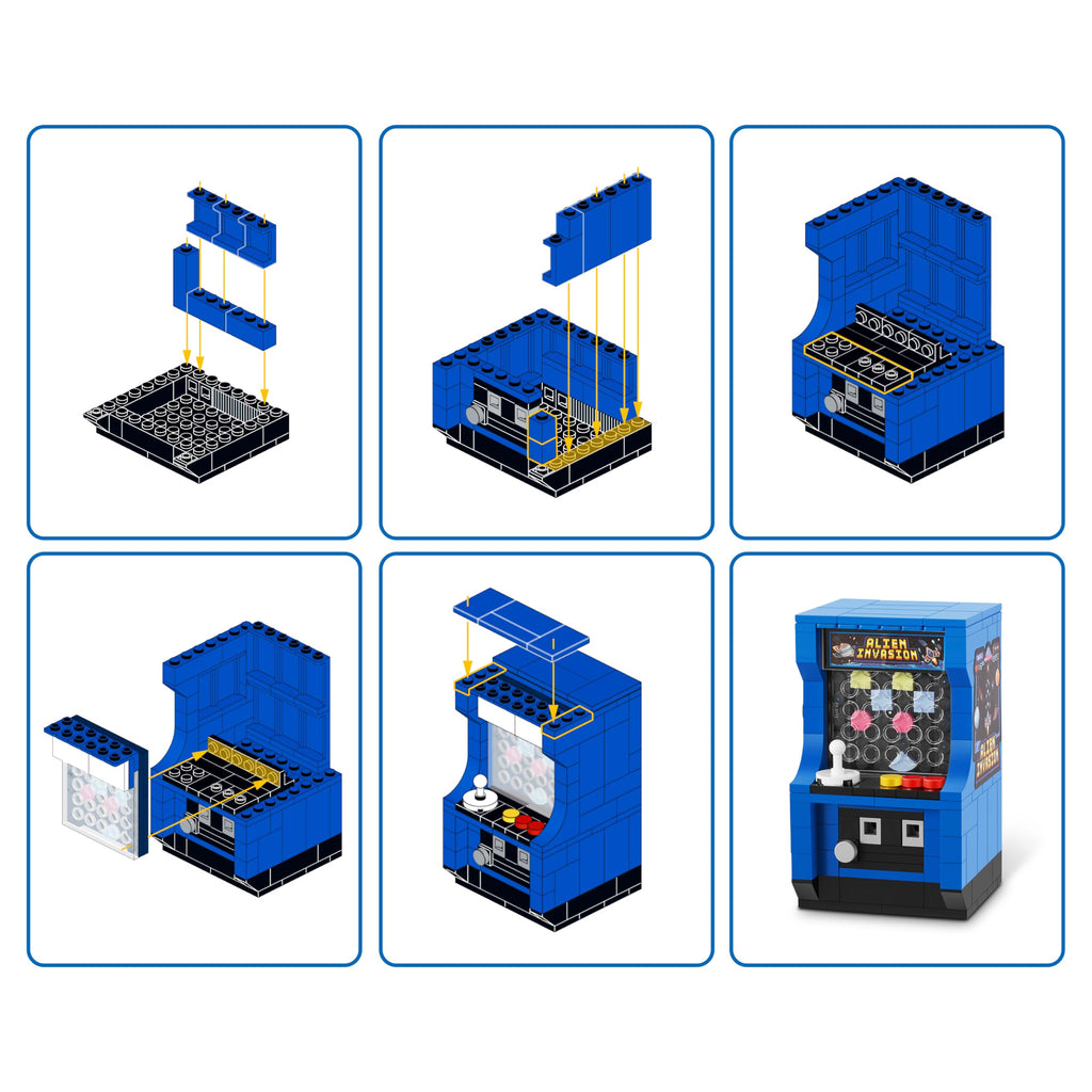 MAX Premium Retro Building Bricks (Arcade Machine) Novelty Unboxing Toy Collectible Mini's by ZURU