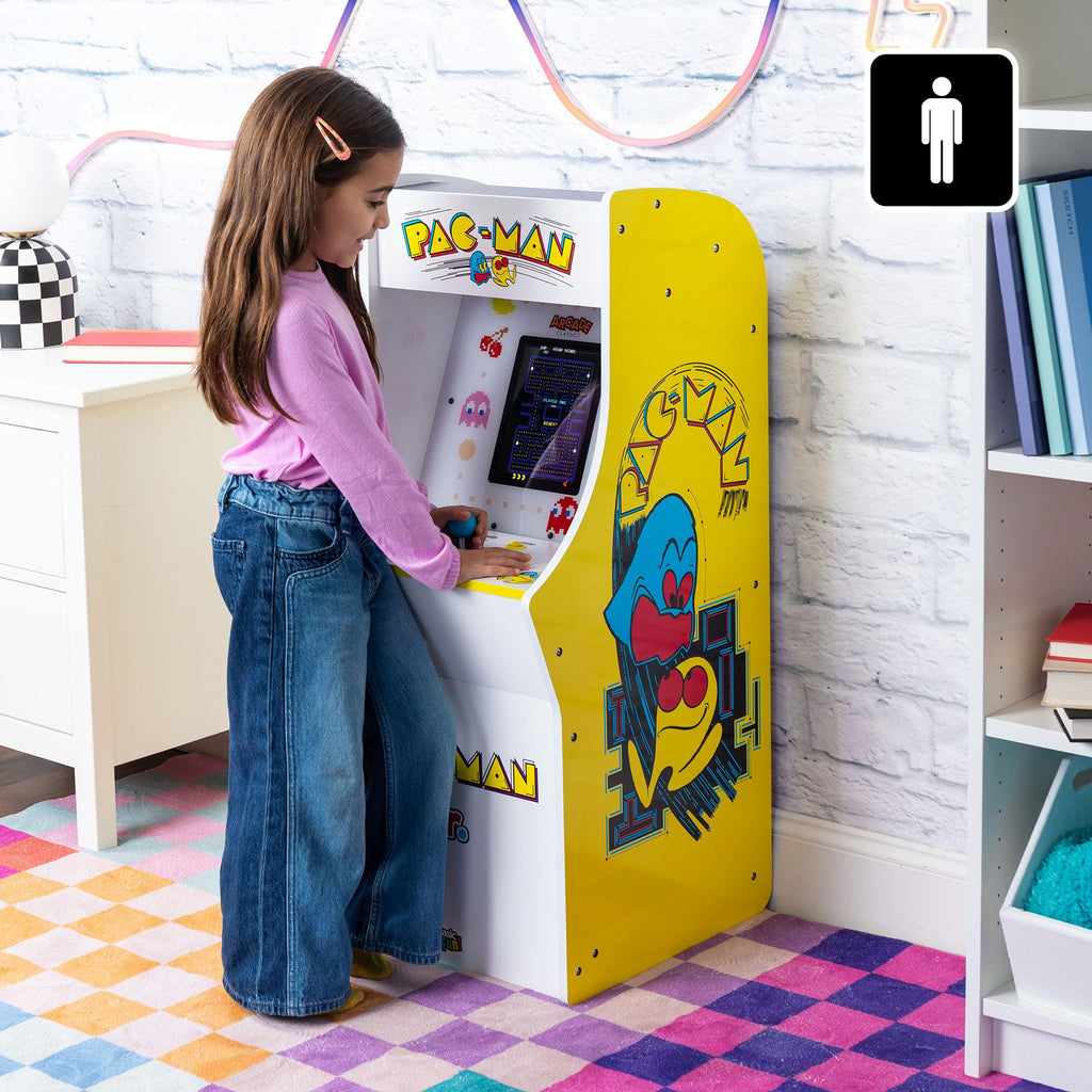 Arcade Classics - Atari Asteroids Counter Series Game Machine, 5 Games, 8" Liquid Crystal Screen - Mini Cabinet, Portable Gaming, Retro, Countertop Console, Basement Decoration, Man Cave