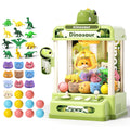STACTCUTE 78PCS Large Dinosaur Claw Machine for Kids, No Assembly Required - Electronic Arcade Game with Music & Lights, Vending Machine Toy Prize Dispenser - Birthday Gift for Boys & Girls Age 3+