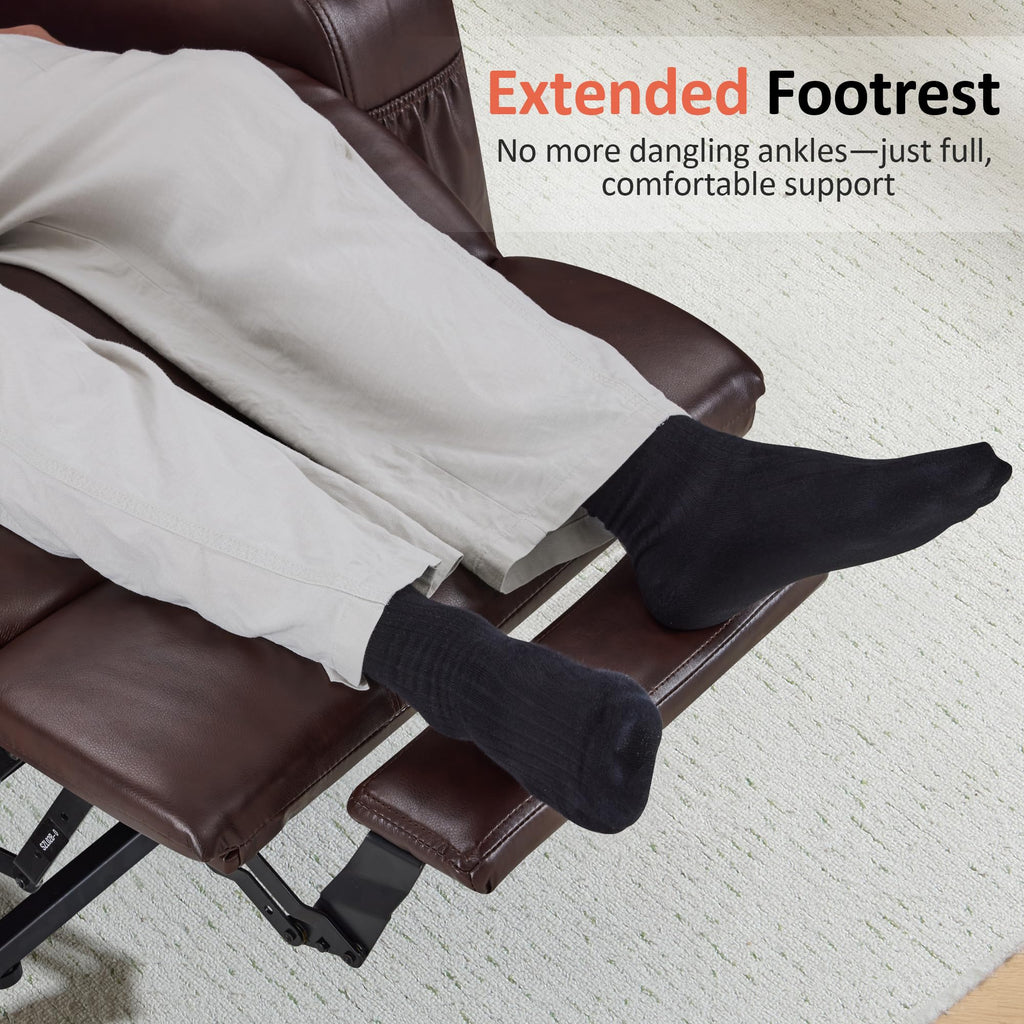MCombo Electric Power Lift Recliner Chair Sofa with Massage and Heat for Elderly, 3 Positions, 2 Side Pockets, and Cup Holders, USB Ports, Faux Leather 7040 (Grey, Medium)