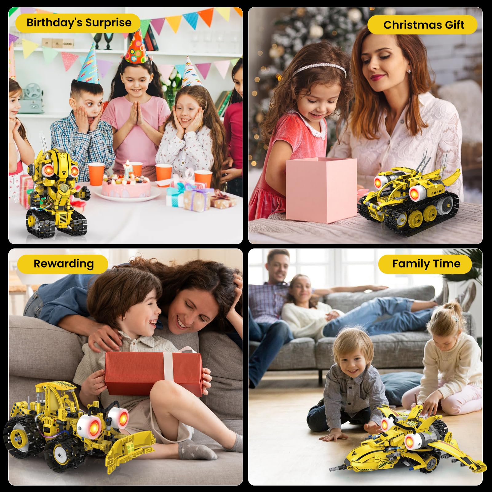 HPROMOT RC Robot Toy for Kids Remote Control Robot Toy, Smart Gesture Sensing Rechargeable & Programmable Robot Walking Dancing Singing Chirstmas Gift for 3-15 Years Old Boys Girls