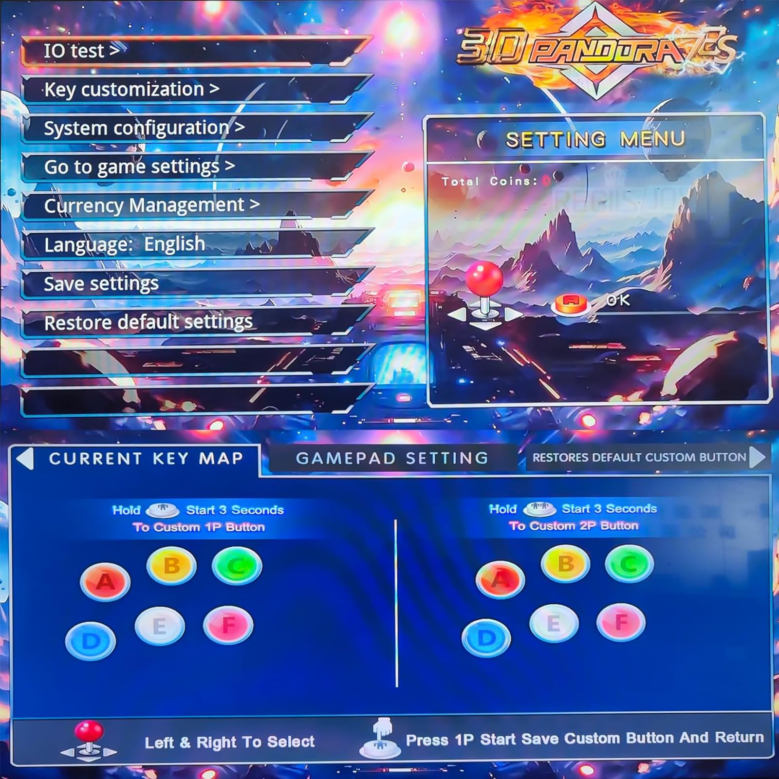29800 in 1 Pandora's Box Retro Arcade Game Console, 4 Player 3D Magic Modding Game, Search Save Delete Cheats, Favorites List, 128G TF