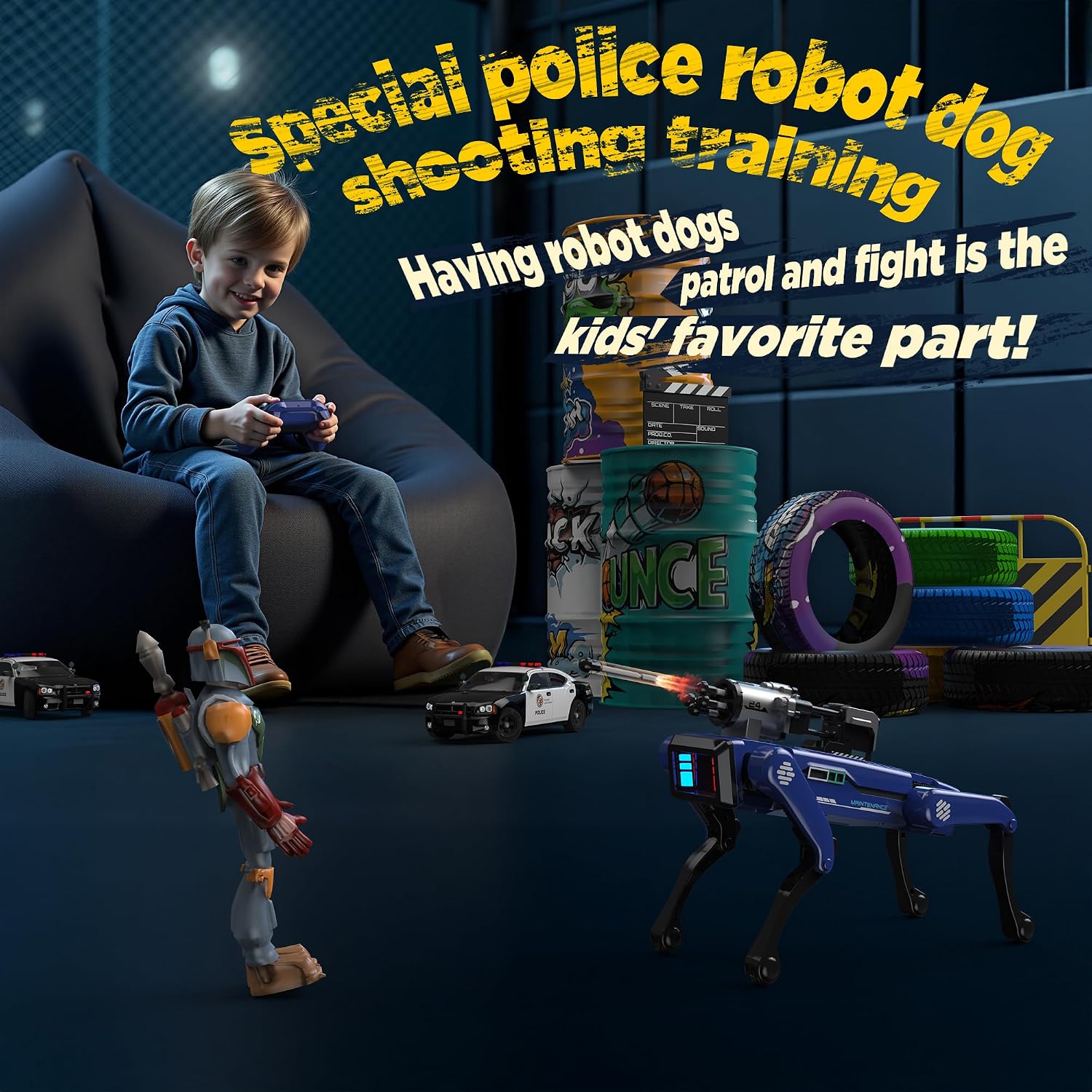 Robot Dog - Interactive STEM Toys with Voice & Remote Control, 30+ Lifelike Actions, Programmable Play, 25m Range, Durable & Safe - Best Gift for Kids 6-12