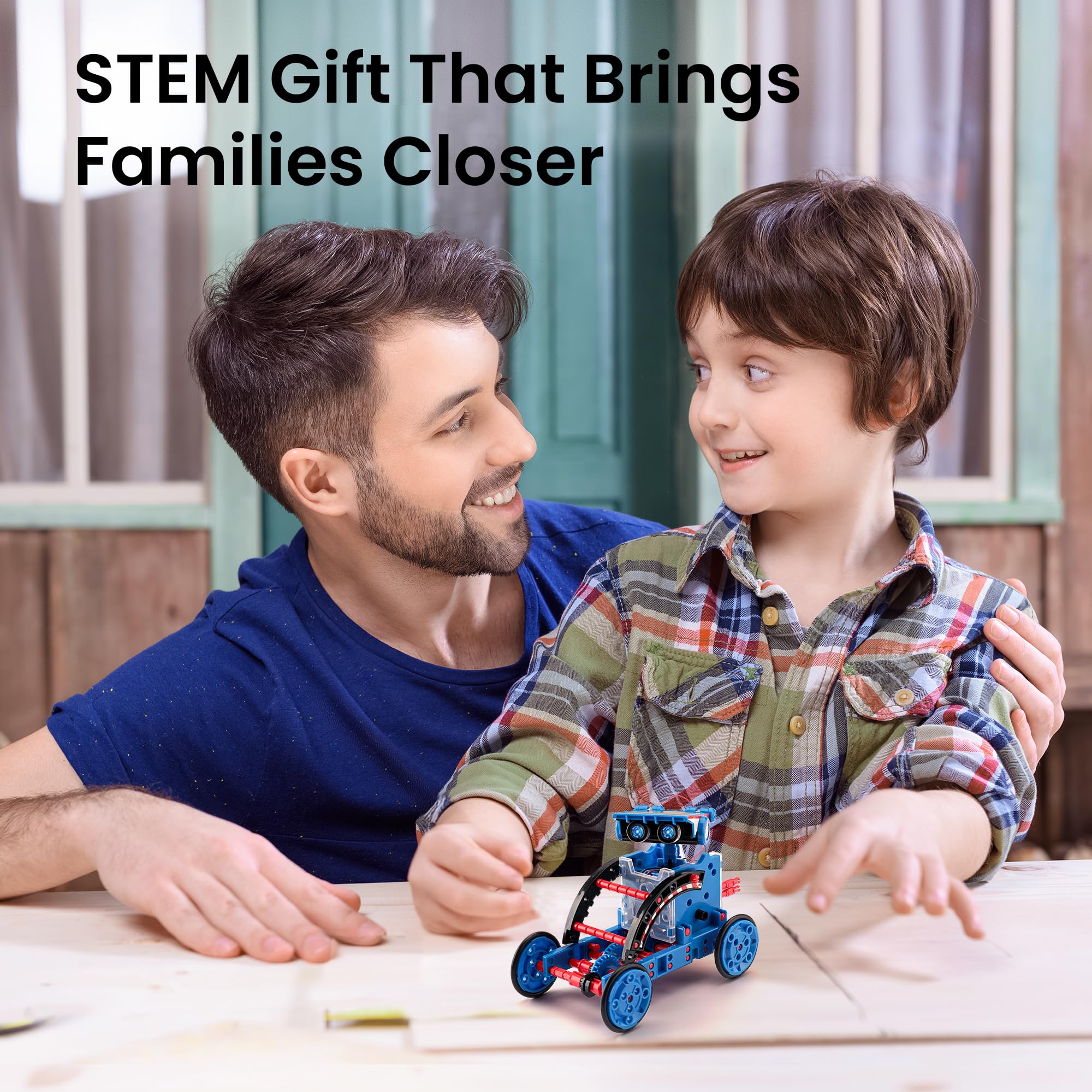 Sillbird 12-in-1 Solar Robot Building Kit STEM Gift for Boys Aged 8-13, DIY Science Educational Robotic Toys for Kids Teens Birthday, Powered by the Sun with 190 Pieces