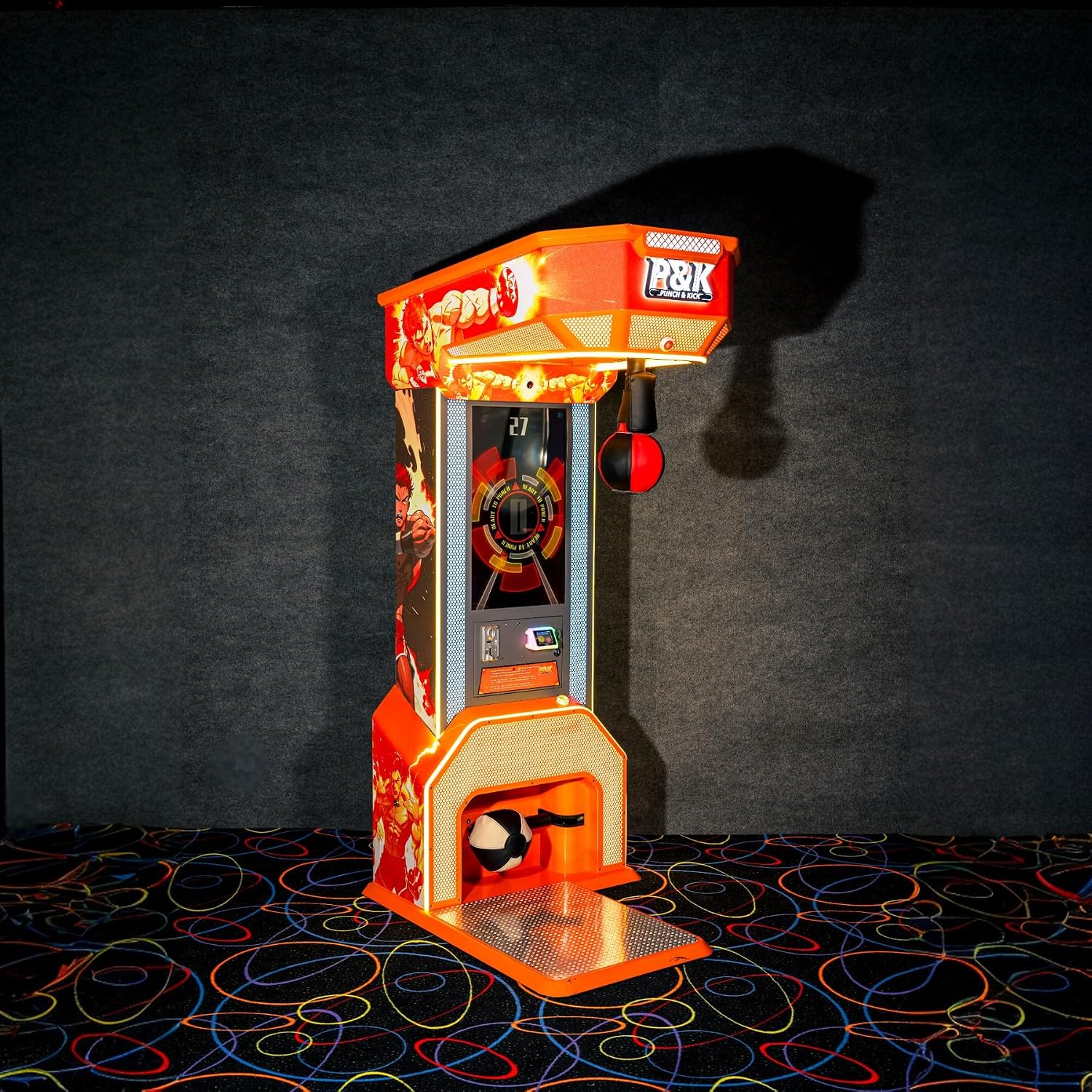 MEGA Vending Punch & Kick Arcade Ticket Redemption Game Machine - Led Display