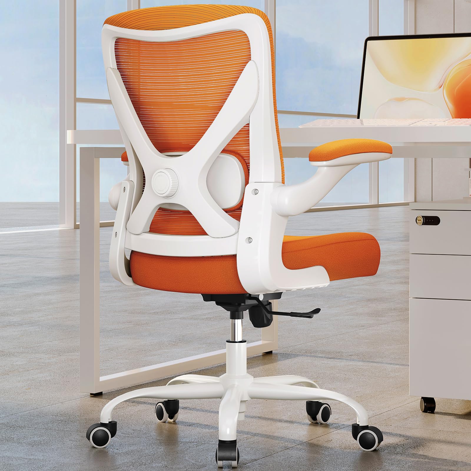 Ergalithic Ergonomic Office Chair - X-Shaped Computer Desk Chairs Comfy, Mesh High-Back Gaming Chair with Adjustable Lumbar Support, Executive Task Chair for Adults, Comfortable for Long Hours