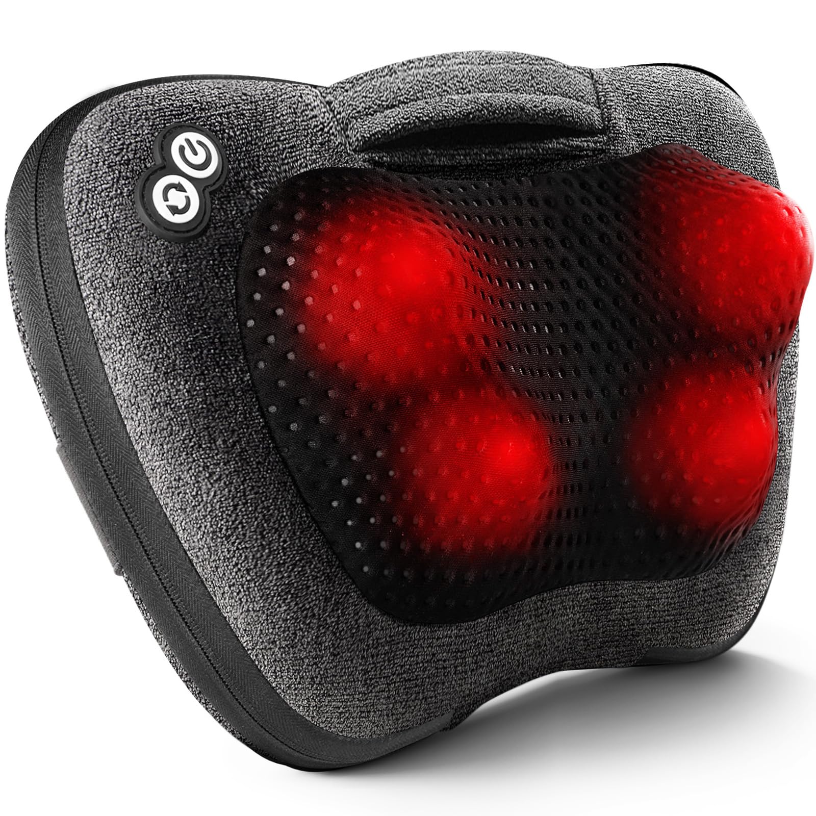 VIKTOR JURGEN Fathers Day Dad Gifts, Shiatsu Back Massager with Heat – Deep Tissue Massage for Neck, Shoulder, Back Pain Relief, Electric Kneading 3D Massage Pillow Gifts for Men Women Mom, Christmas