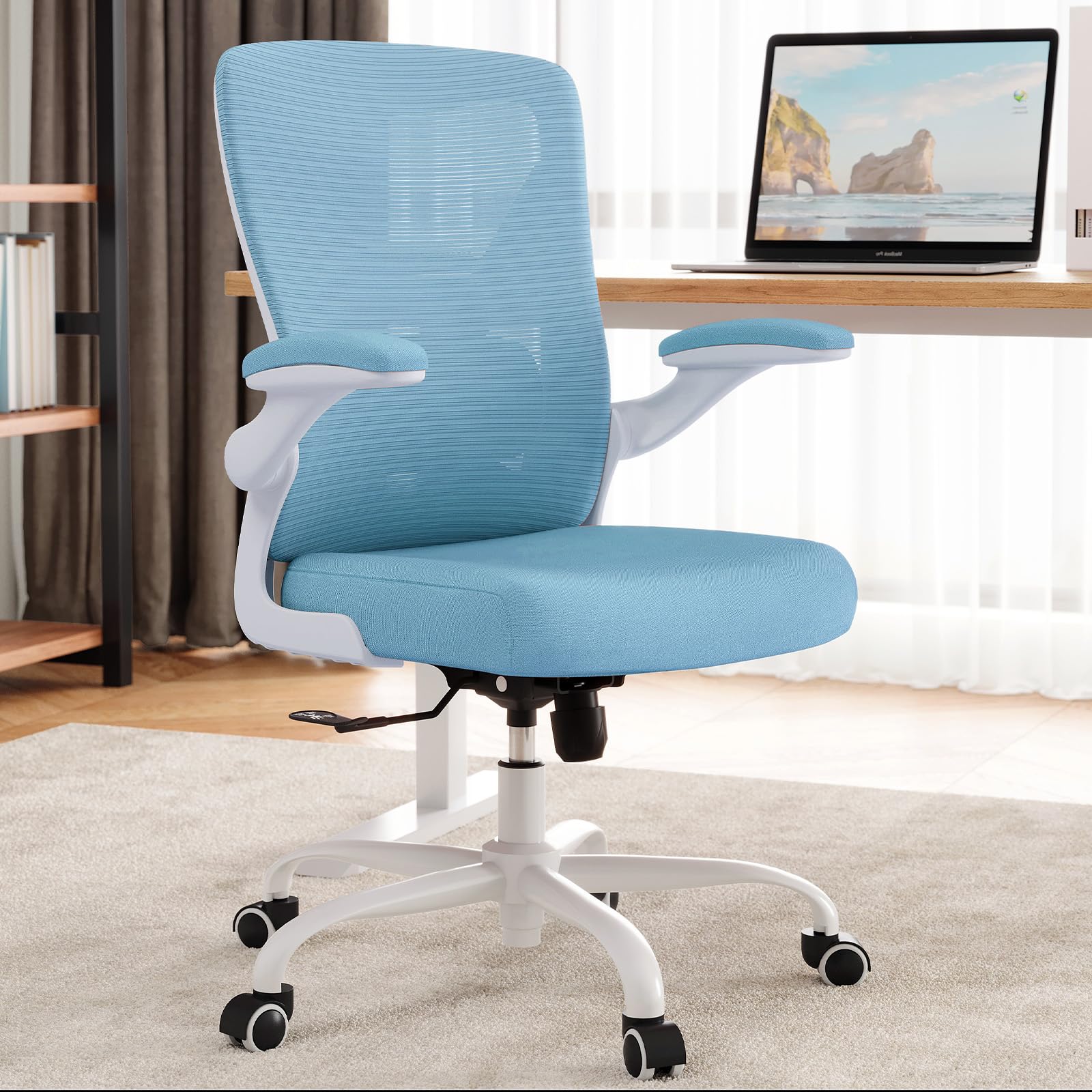 Ergalithic Ergonomic Office Chair - X-Shaped Computer Desk Chairs Comfy, Mesh High-Back Gaming Chair with Adjustable Lumbar Support, Executive Task Chair for Adults, Comfortable for Long Hours